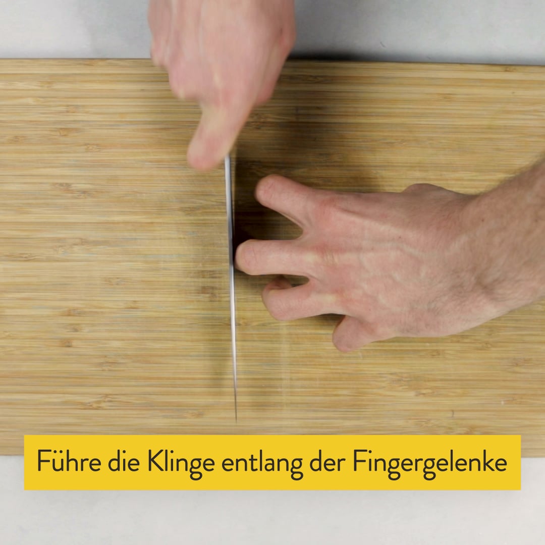 Der richtige Umgang mit einem Küchenmesser