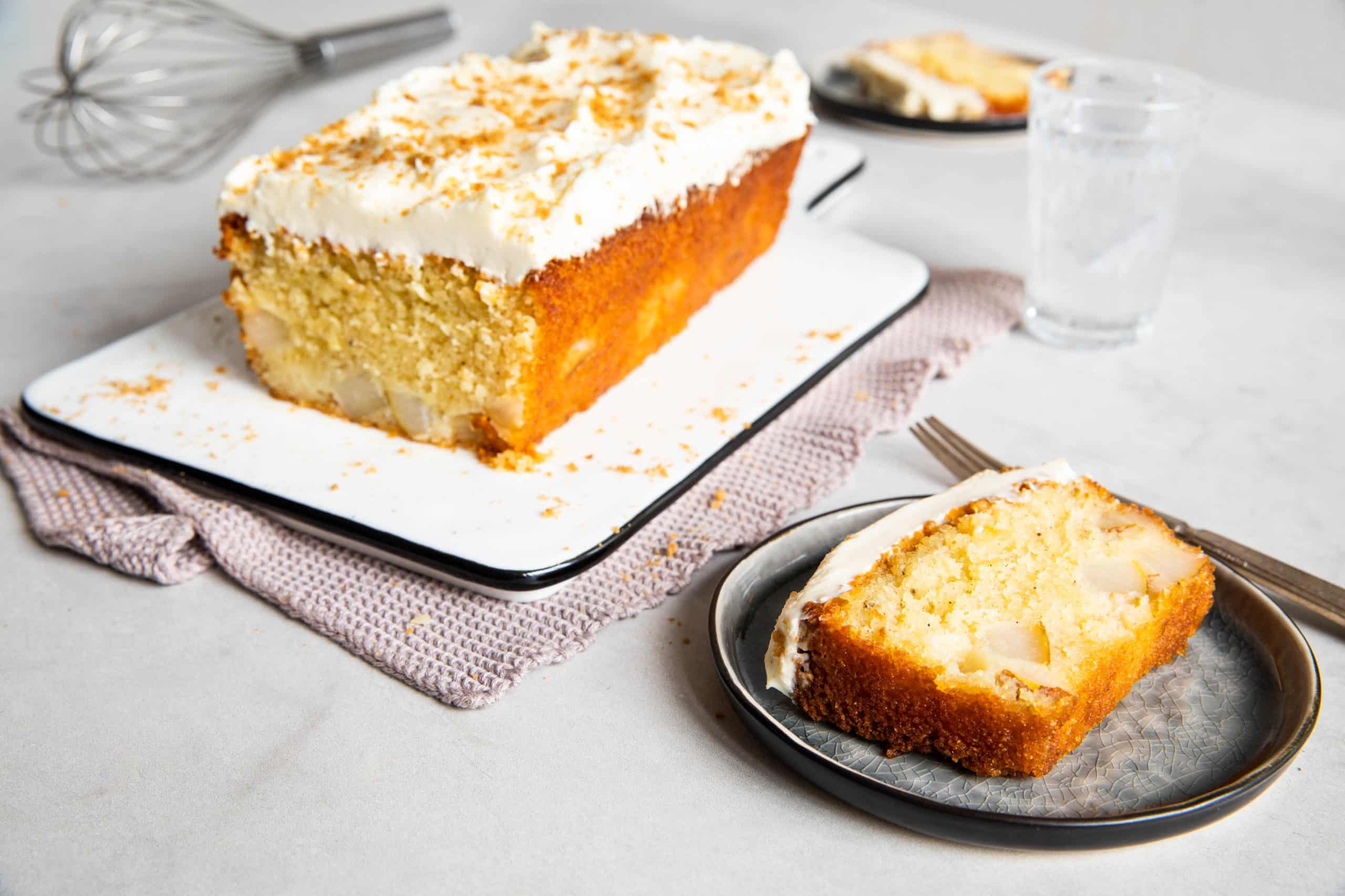 Weihnachtlicher Birnenkuchen
