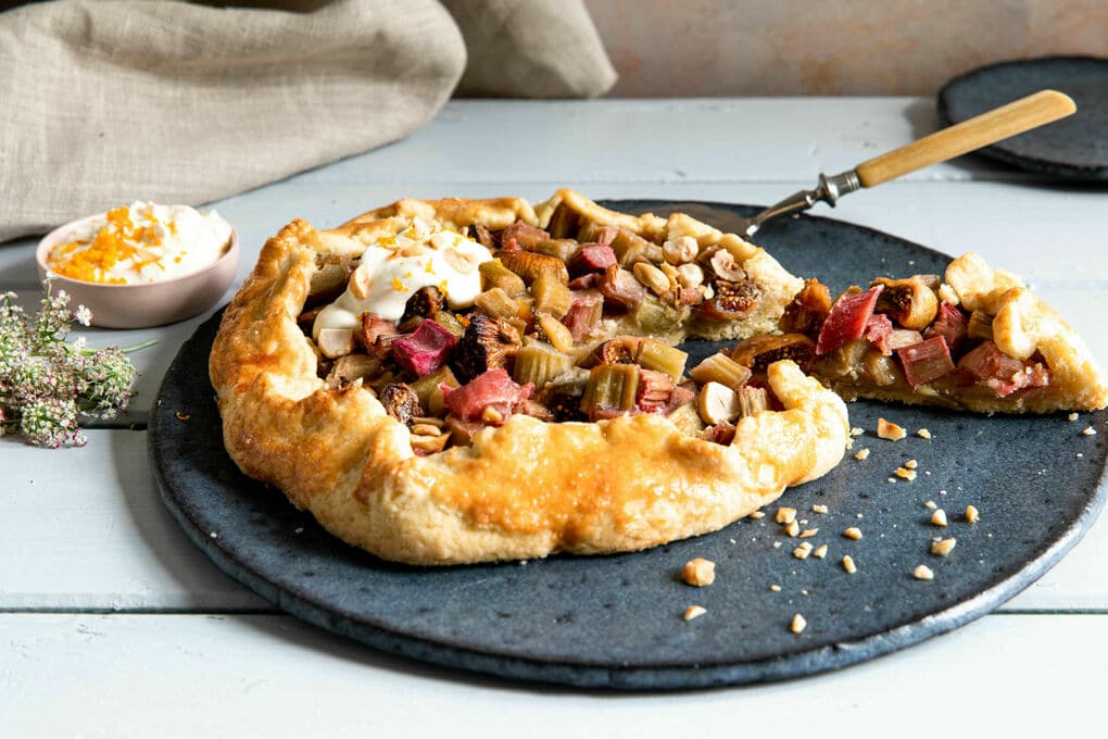 Rhabarber-Feigen-Galette